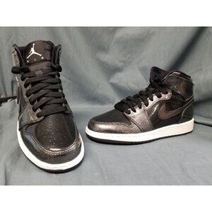 Jordan 1 Retro High Black Patent (GS) 2016 Black Patent Size 3.5Y NEW NO BOX!